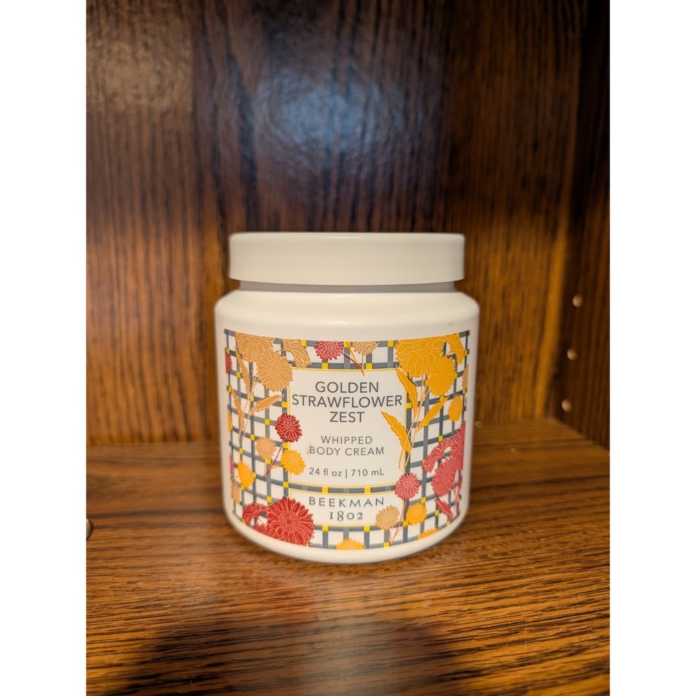 Beekman 1802 Supersize 24oz. Body Cream NEW SEALED- Golden Strawflower Zest